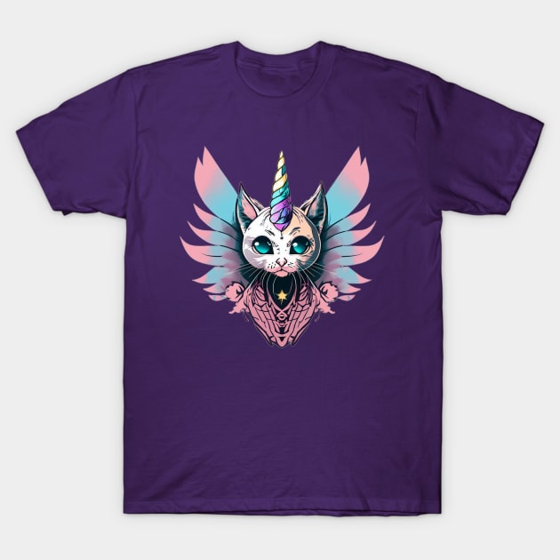 Unicorn Kitten T-Shirt by ElectricGuppyDesign